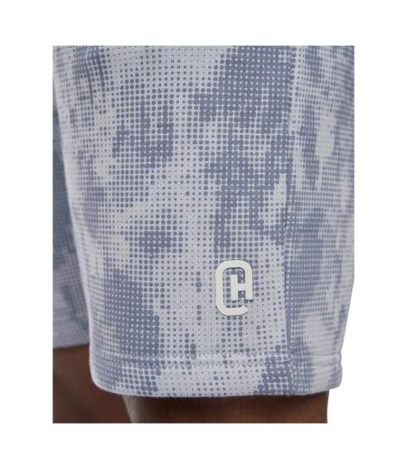 Short De Jogging Motif/style Camouflage Bardon Homme Bleu Acier Camouflage Crosshatch