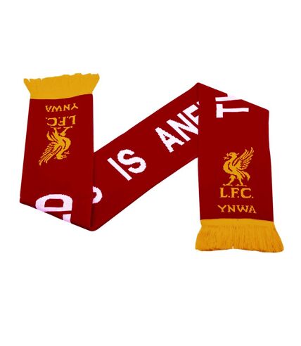 Liverpool FC This Is Anfield Scarf (Red/White/Yellow) (One Size)