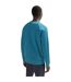 Mens Tonal Logo Ribbed Collar Raglan Sweatshirt Medium Blue Boss-3