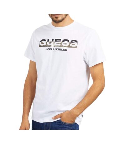 T-shirt Blanc Homme Guess Foil - XXL