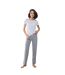 Ensemble de pyjama femme blanc / gris Towel City-2