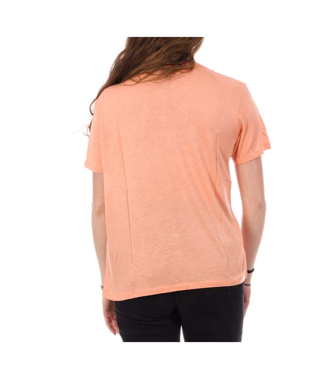 T-Shirt orange femme kaporal frank-2