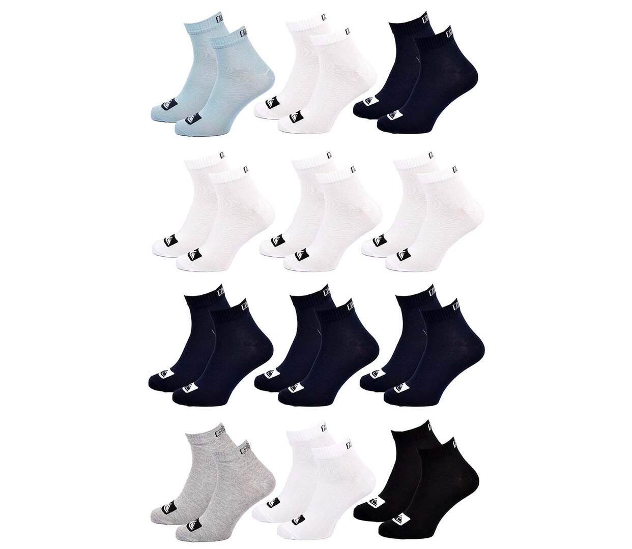 Chaussettes QUICKSILVER QUARTER Pack de 12 Paires MULTI62QQ-1