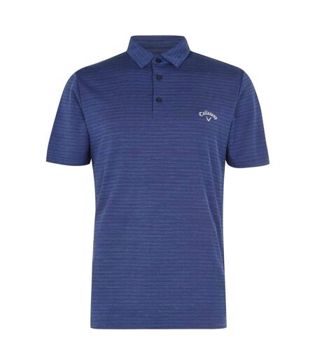 Mens Herringbone Golf Polo Shirt Peacoat Callaway