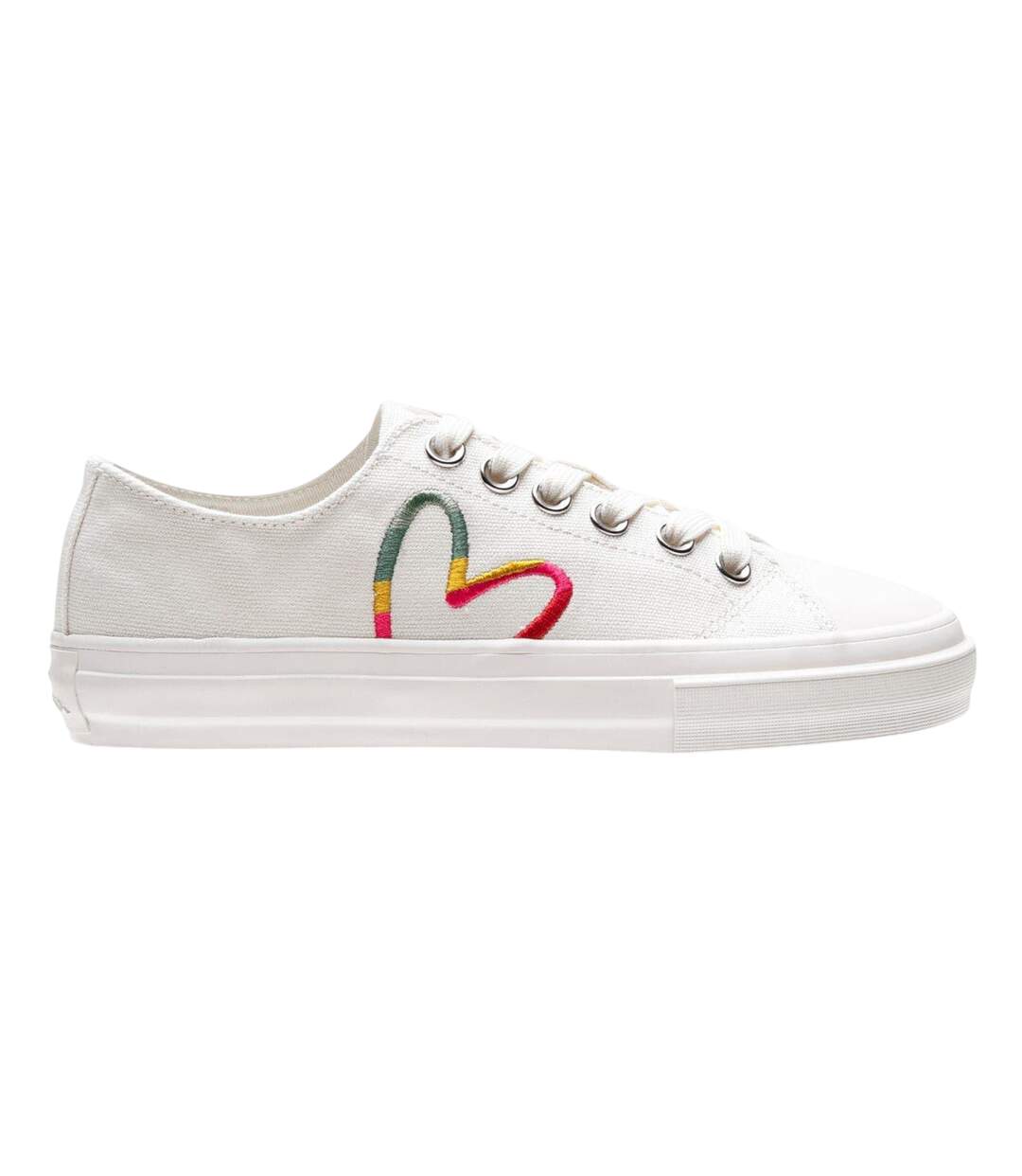 Baskets Motif/style Cœur Arc-en-ciel Femme Blanc Paul Smith-4