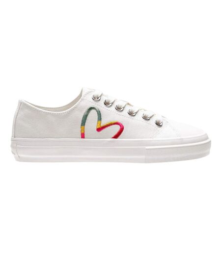Baskets Motif/style Cœur Arc-en-ciel Femme Blanc Paul Smith