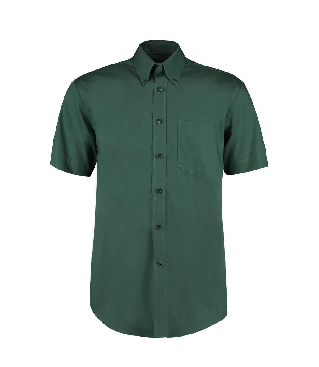 Chemise À Manches Courtes Homme Vert Bouteille Kustom Kit-1