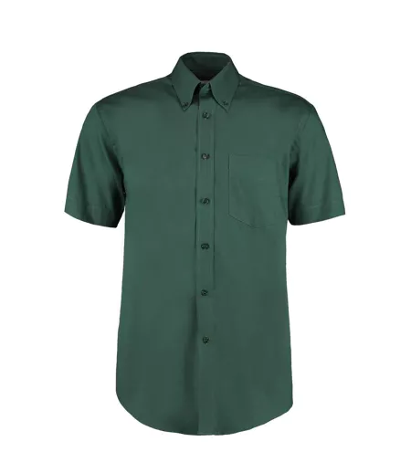 Chemise À Manches Courtes Homme Vert Bouteille Kustom Kit