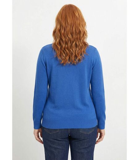 Pull doux col V manches longues