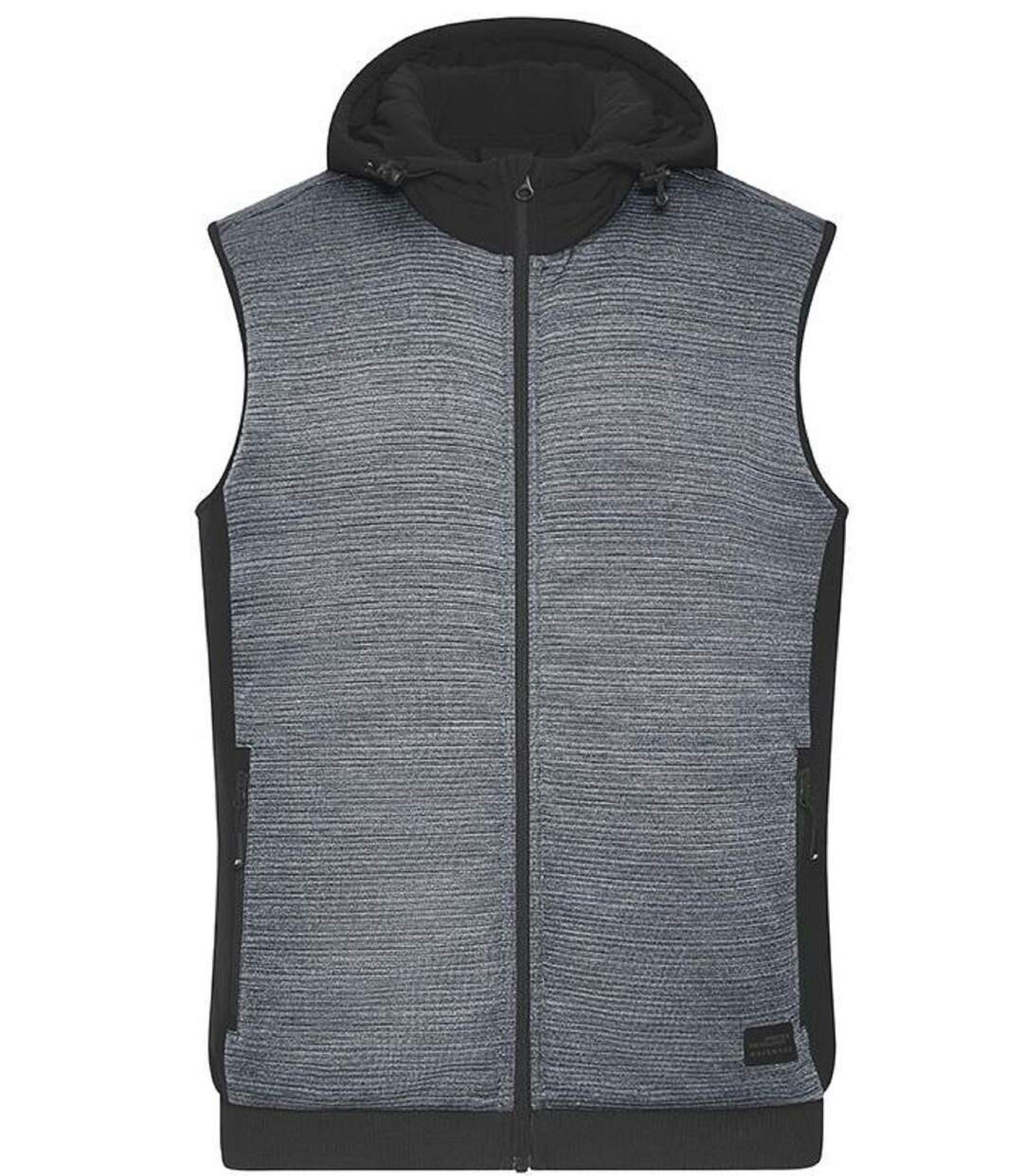 Bodywarmer gilet polaire workwear - Homme - JN1848 - gris foncé chiné-2