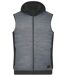 Bodywarmer gilet polaire workwear - Homme - JN1848 - gris foncé chiné