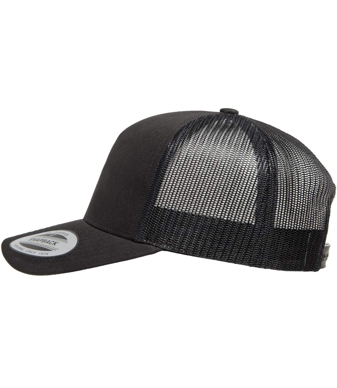 Flexfit By Yupoong 5 Panel Retro Trucker Cap (Black) - UTRW7568-3