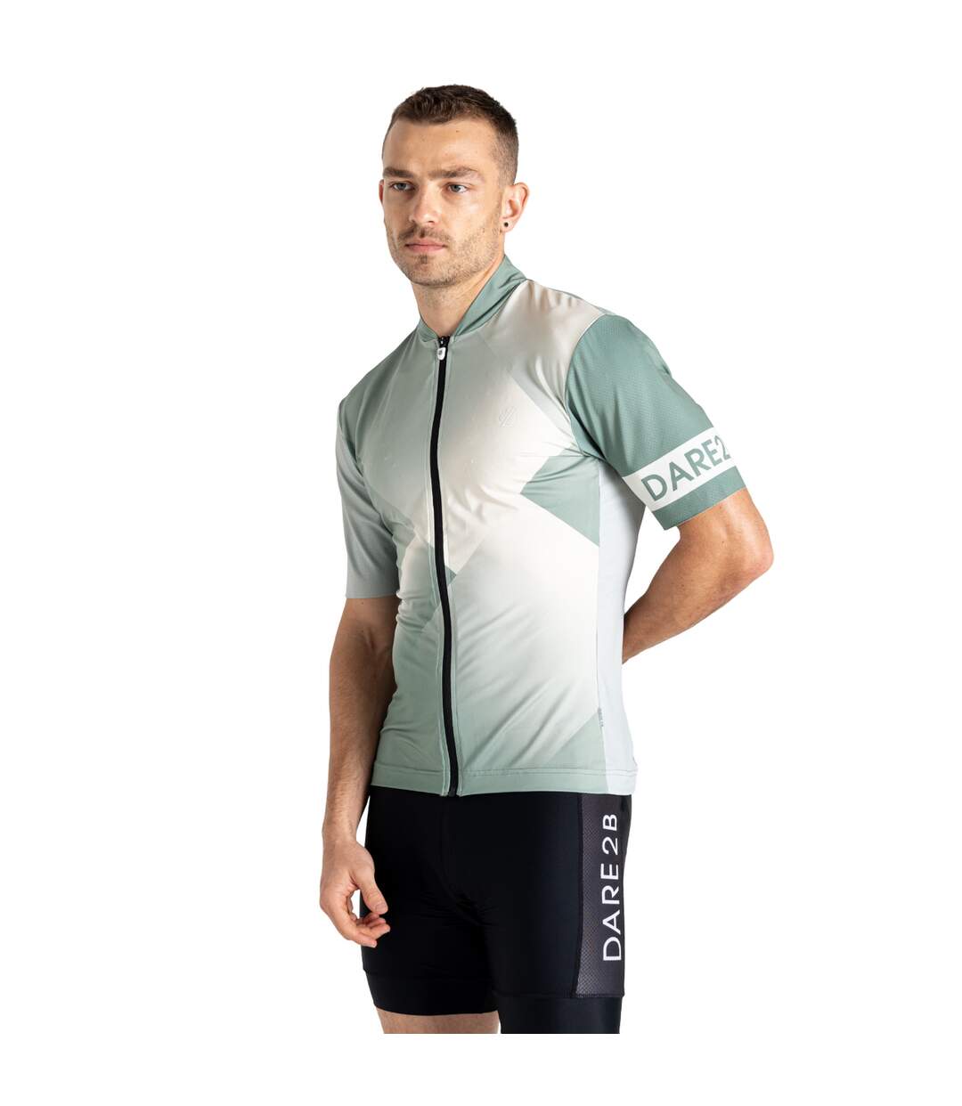 Haut Manches Courtes Aep Pedal Homme Vert Haie Gris Turquoise Dare 2B-1