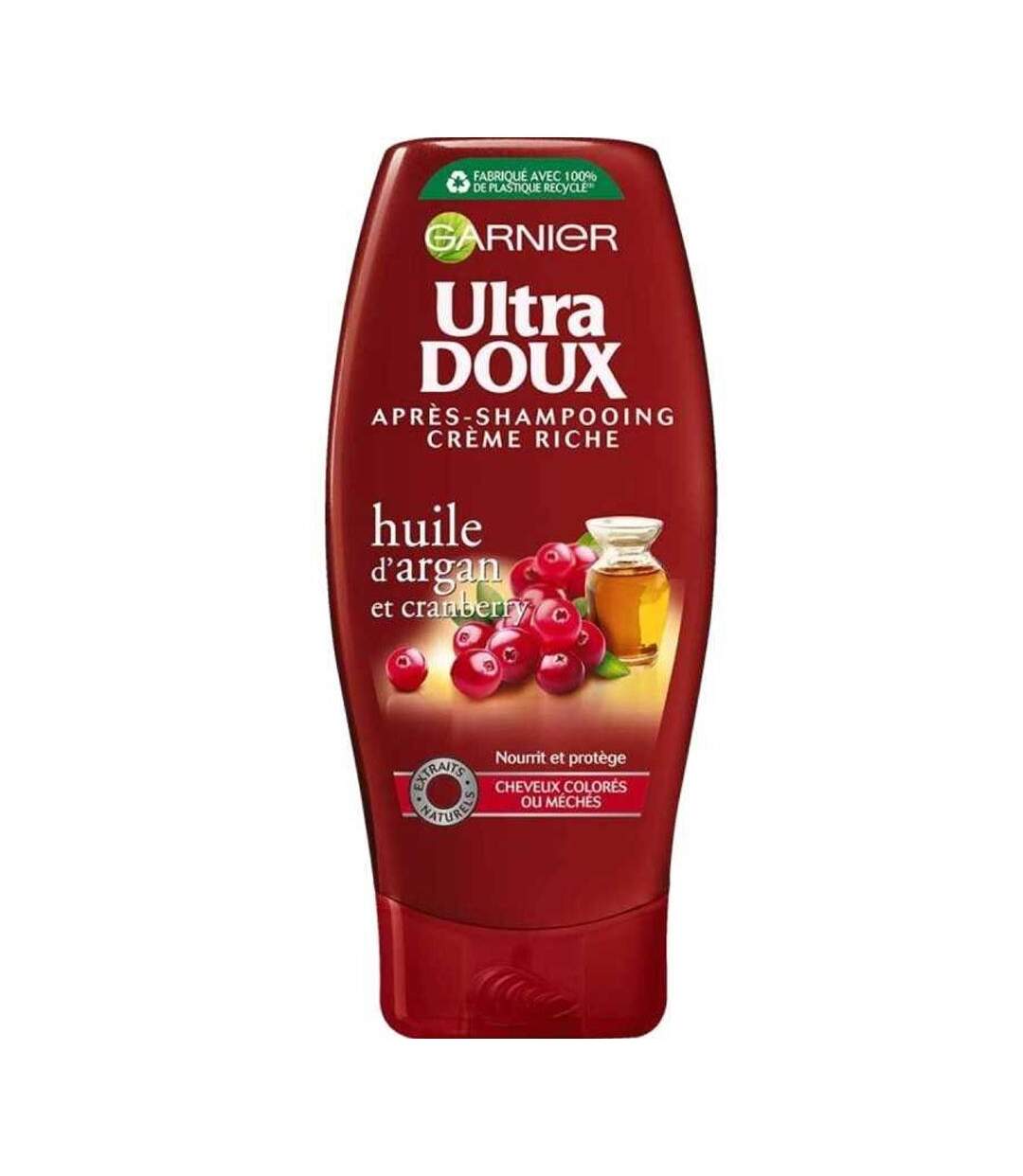 Après-shampoing garnier argan cranberry cheveux colorés ultra doux - 250ml-1