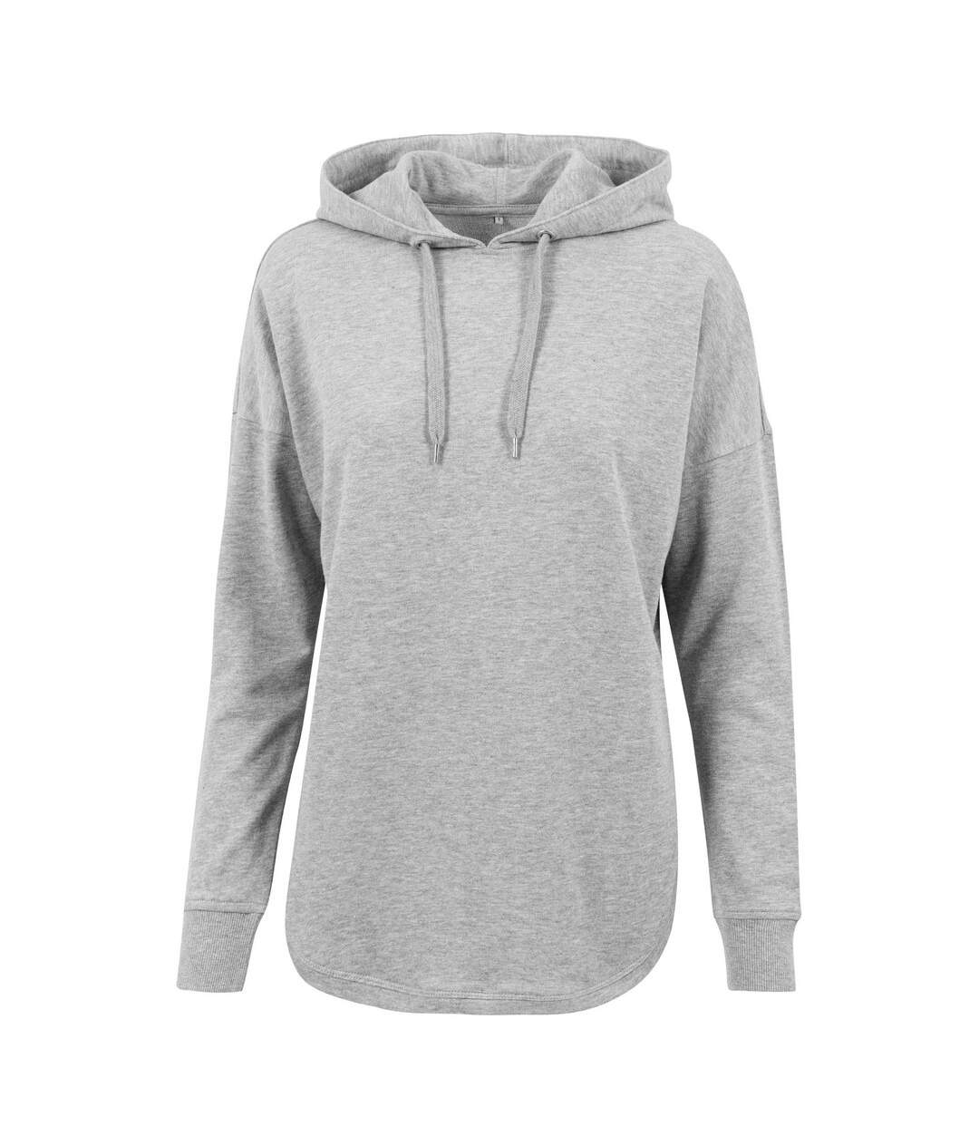 Sweat À Capuche Femme Gris Build Your Brand-1
