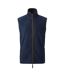 Mens Artisan Fleece Gilet Navy Brown Premier-1
