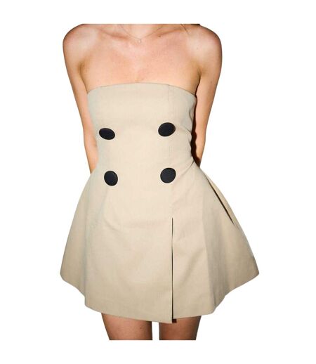 Robe Courte The Ultimate Femme Beige Odd Muse