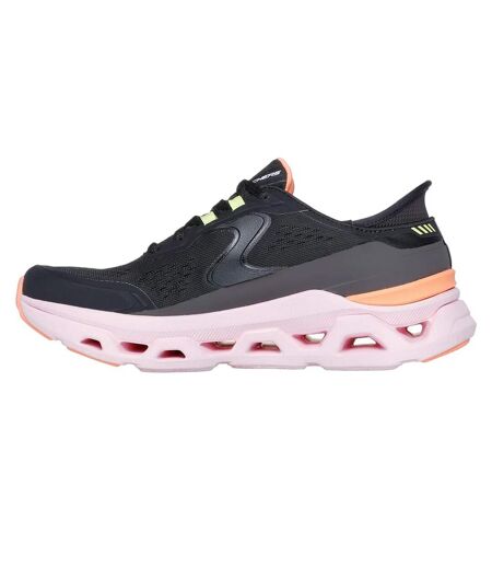 Womens/ladies glide step altus trainers black/multicoloured Skechers