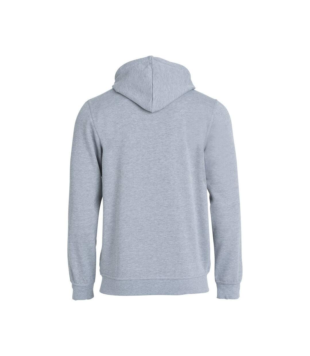 Veste à capuche basic homme gris chiné Clique-2