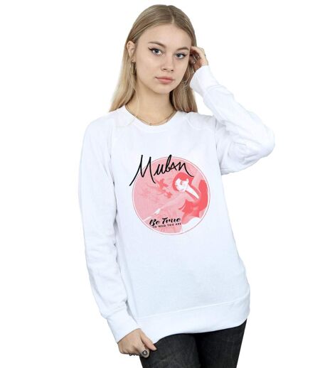 Disney - Sweat MULAN BE TRUE - Femme (Blanc) - UTBI13291