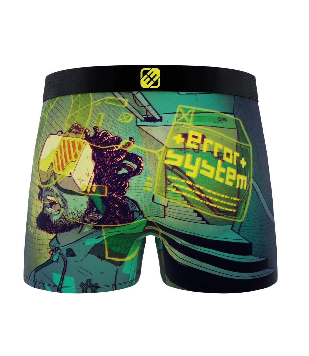 Boxer noir/vert homme freegun sphere - l-2