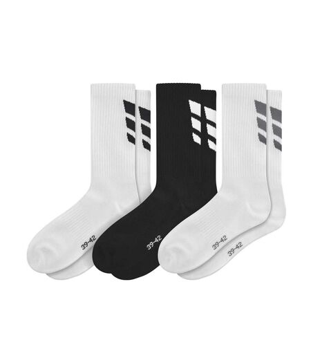 X3 paires de chaussettes blanc/noir erima 3 wings - 33/35