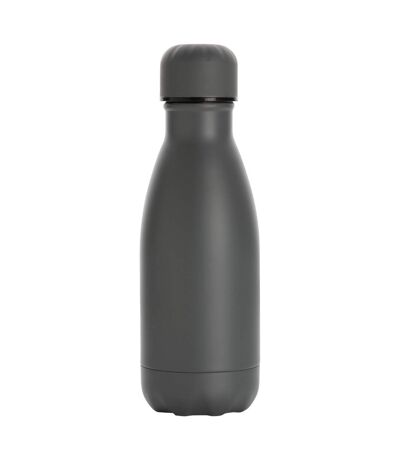 Stainless steel 260ml water bottle one size grey XD Collection