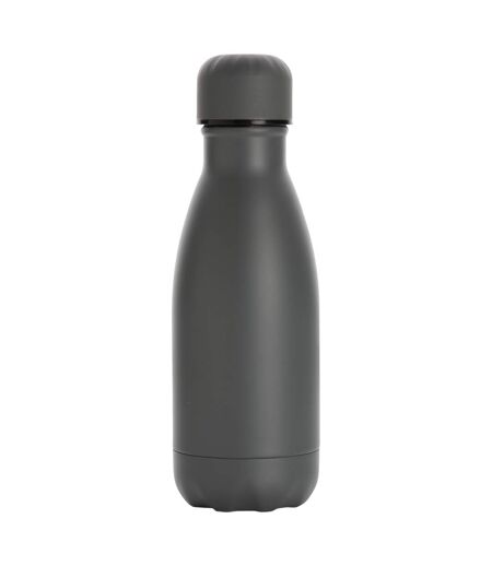 Stainless steel 260ml water bottle one size grey XD Collection