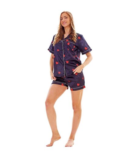 Ensemble De Pyjama Court Manches Courtes Femme Noir Keanu