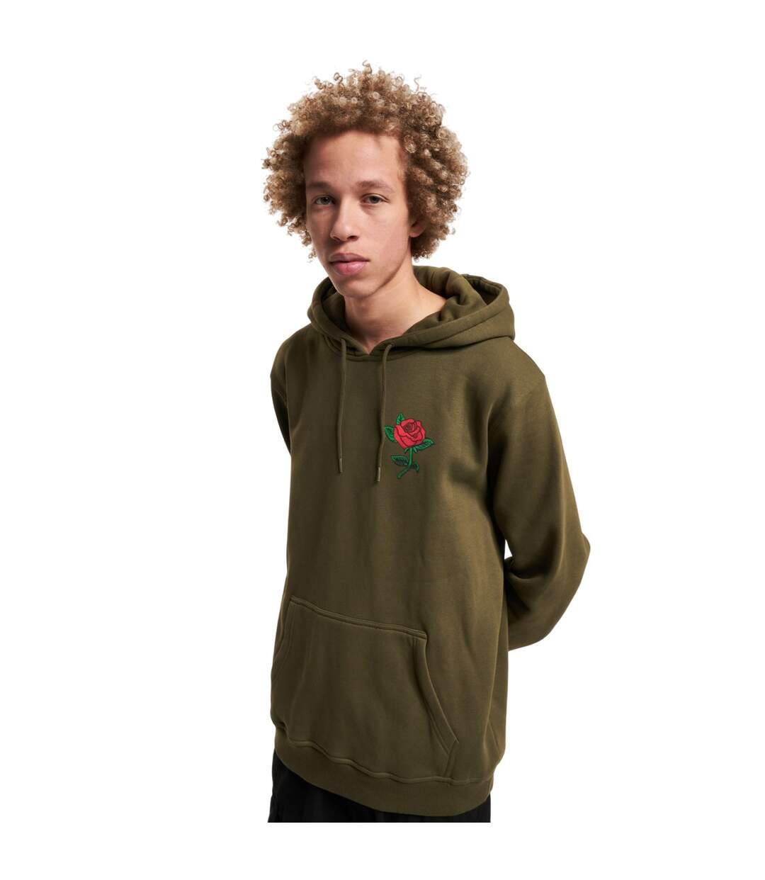 Mens Rose Hoodie Olive Mister Tee-2