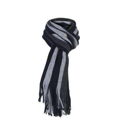 Mens Italian Inspired Warm Knitted Striped Winter Scarf