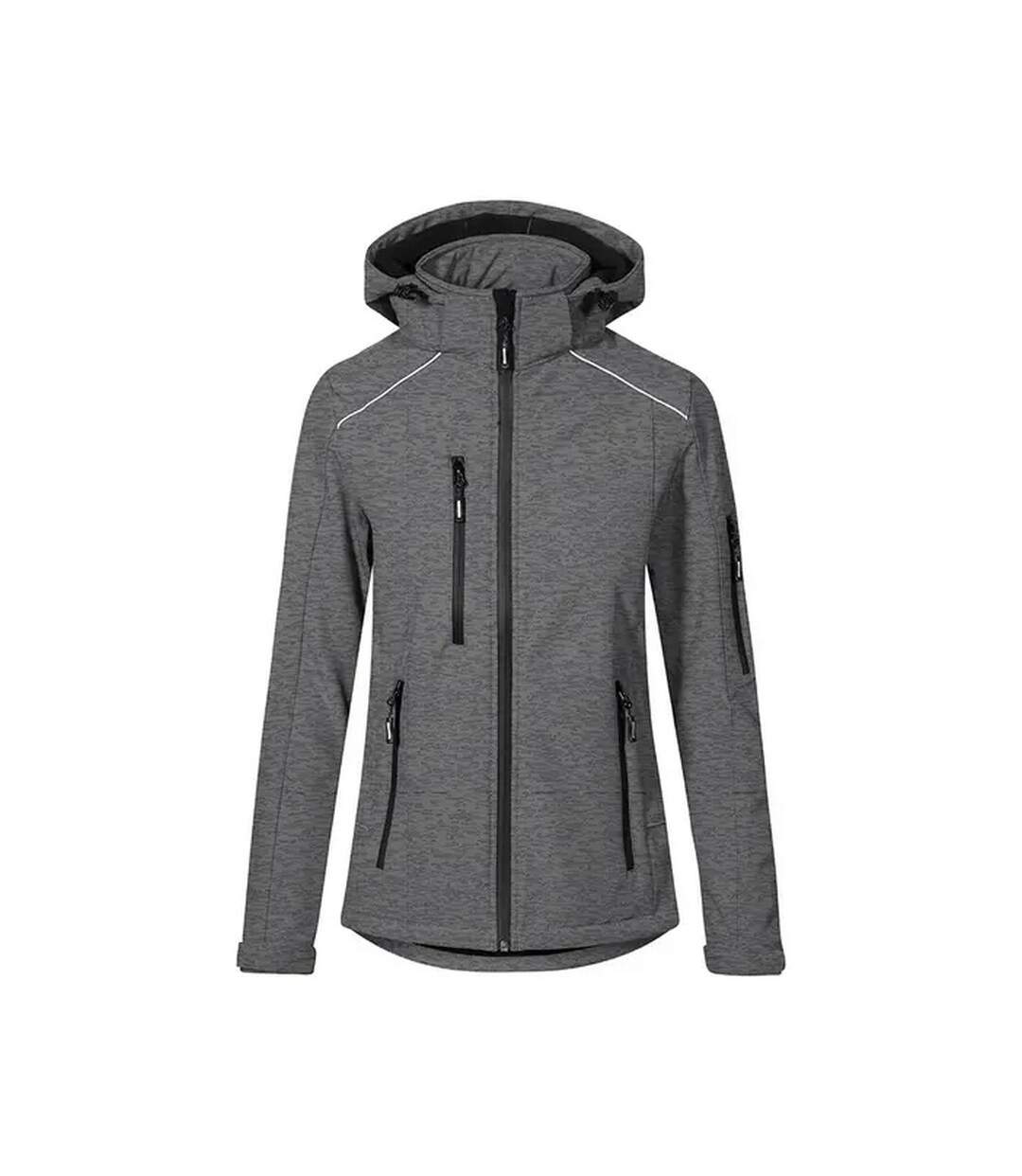 Veste Softshell Femme Gris Chiné Promodoro-1