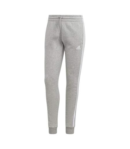 Womens/ladies 3 Stripes Jogging Bottoms Grey Adidas