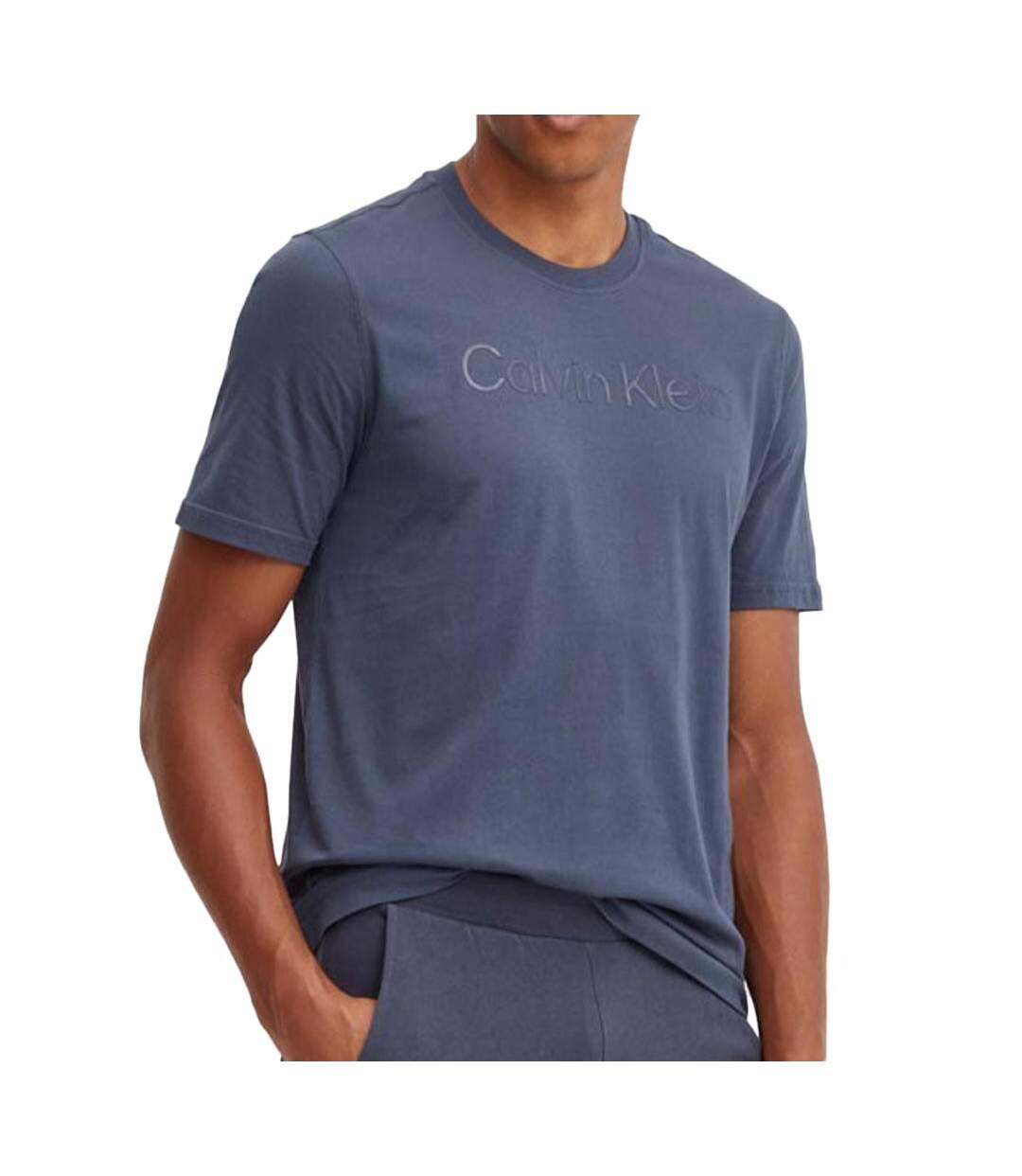 T-shirt Bleu Homme Calvin Klein Jeans 00GMF4K110 - L-1