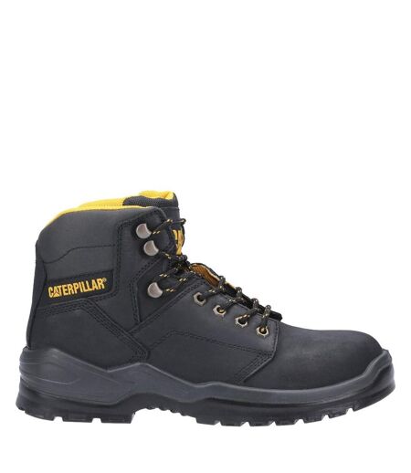 Mens Striver Lace Up Injected Leather Safety Boot Black Caterpillar