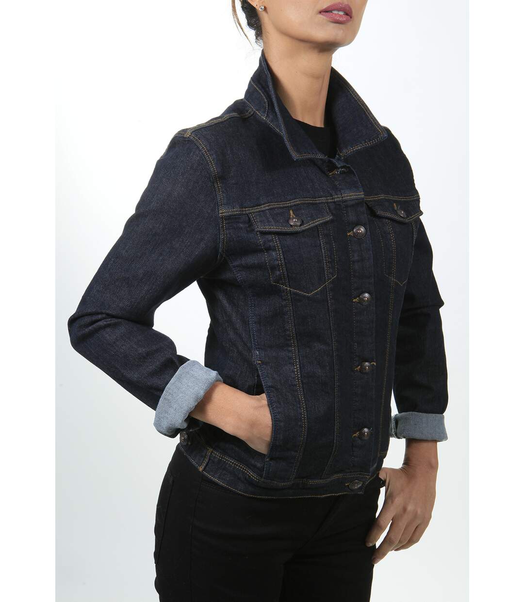 Veste en jeans stretch coupe ajustée ERA 'Rica Lewis'