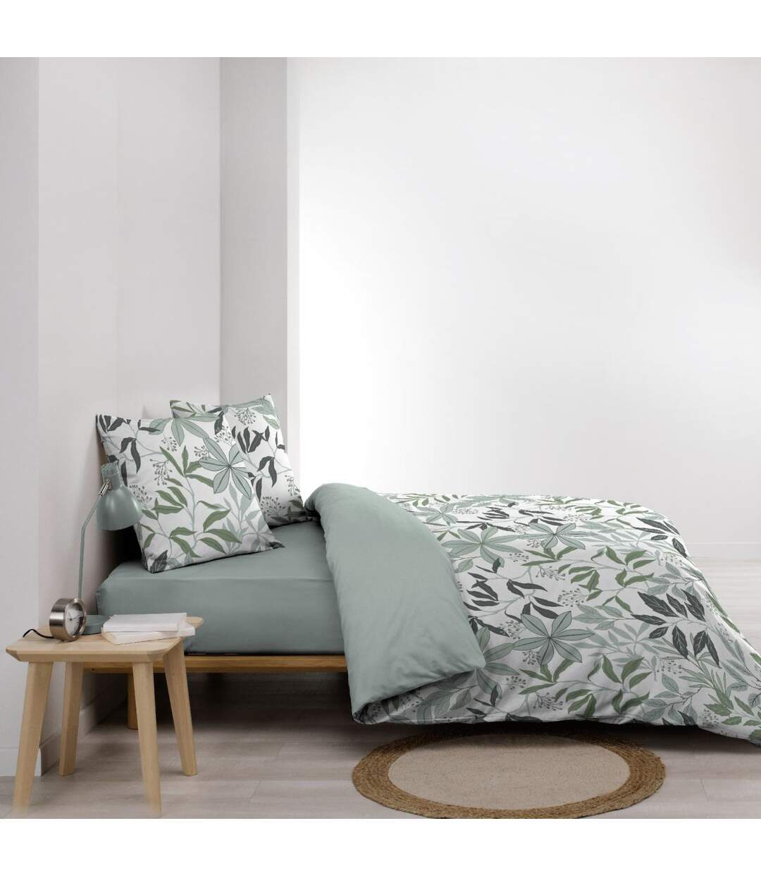 Parure de Lit 3 Pièces Voltine 240x220cm Sauge-3