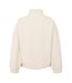 Womens/ladies Plain Full Zip Relaxed Fit Jacket Cream USA Pro-3