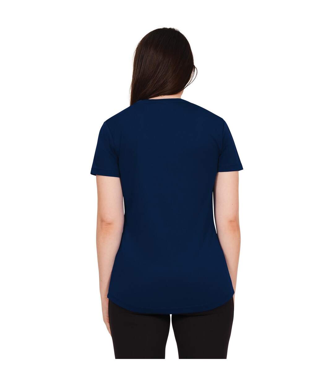 T-shirt original tech femme bleu marine Casual Classics-2