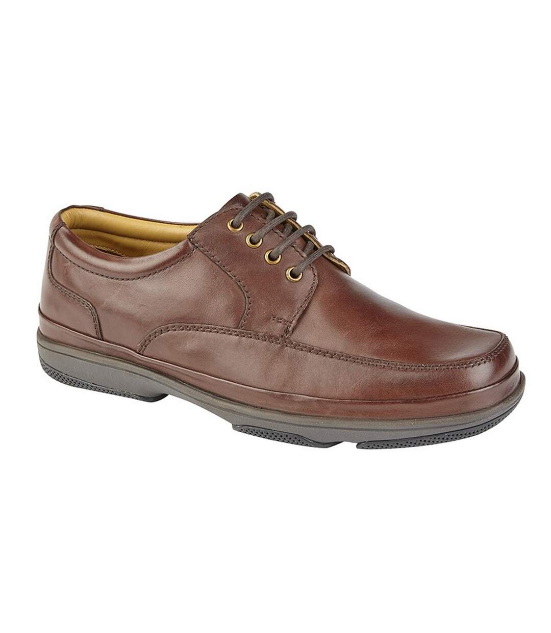 Chaussures large deluxe homme marron Roamers