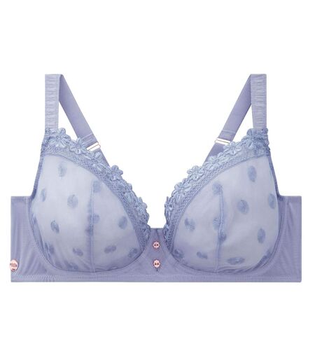 Soutien-gorge armatures grand maintien bleu Myosotis