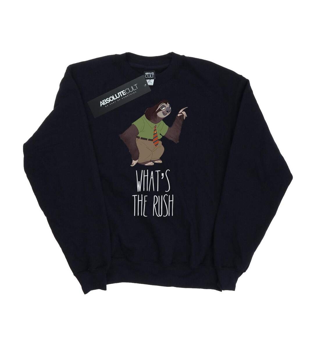 Disney Sweatshirt Zootropolis What's The Rush - Femmes/Dames (Noir) - UTBI12211-1