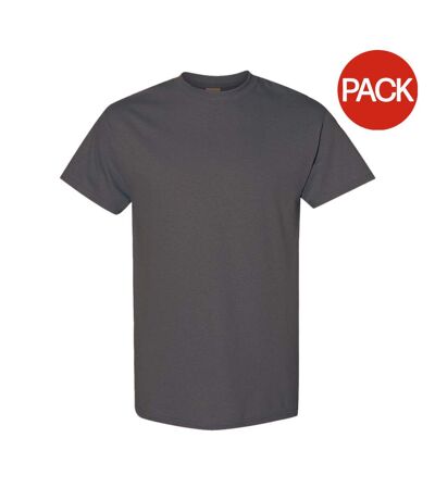 Lot de 5  t-shirts manches courtes hommes anthracite Gildan