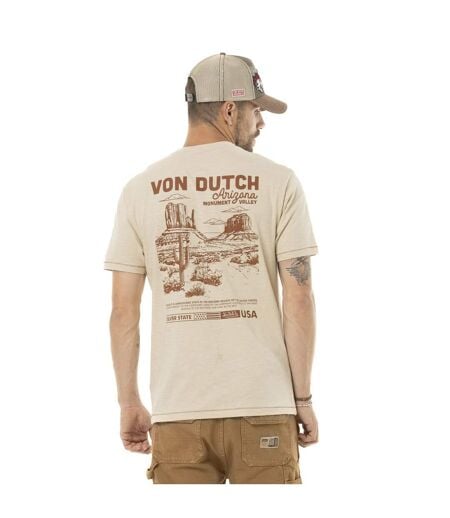 T-shirt homme regular en jersey 170gr print devant&dos Arizo Vondutch