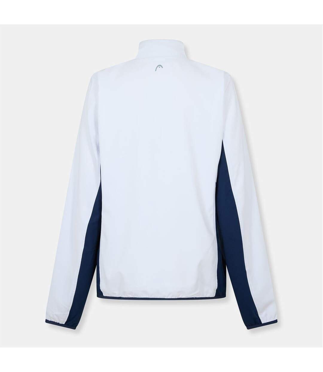 Womens/ladies Club Logo Full Zip Track Jacket White Red Head-2