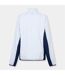 Womens/ladies Club Logo Full Zip Track Jacket White Red Head-2