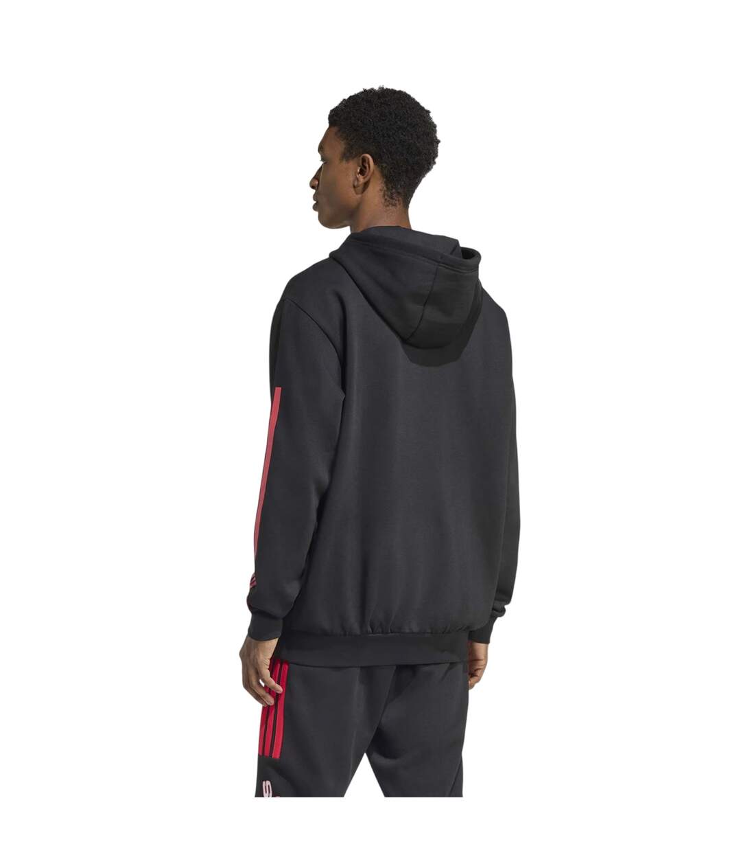 Sweat À Capuche Sport Motif/style À Rayures House Of Tiro Nations Pack Adulte Noir Rubis Adidas-3