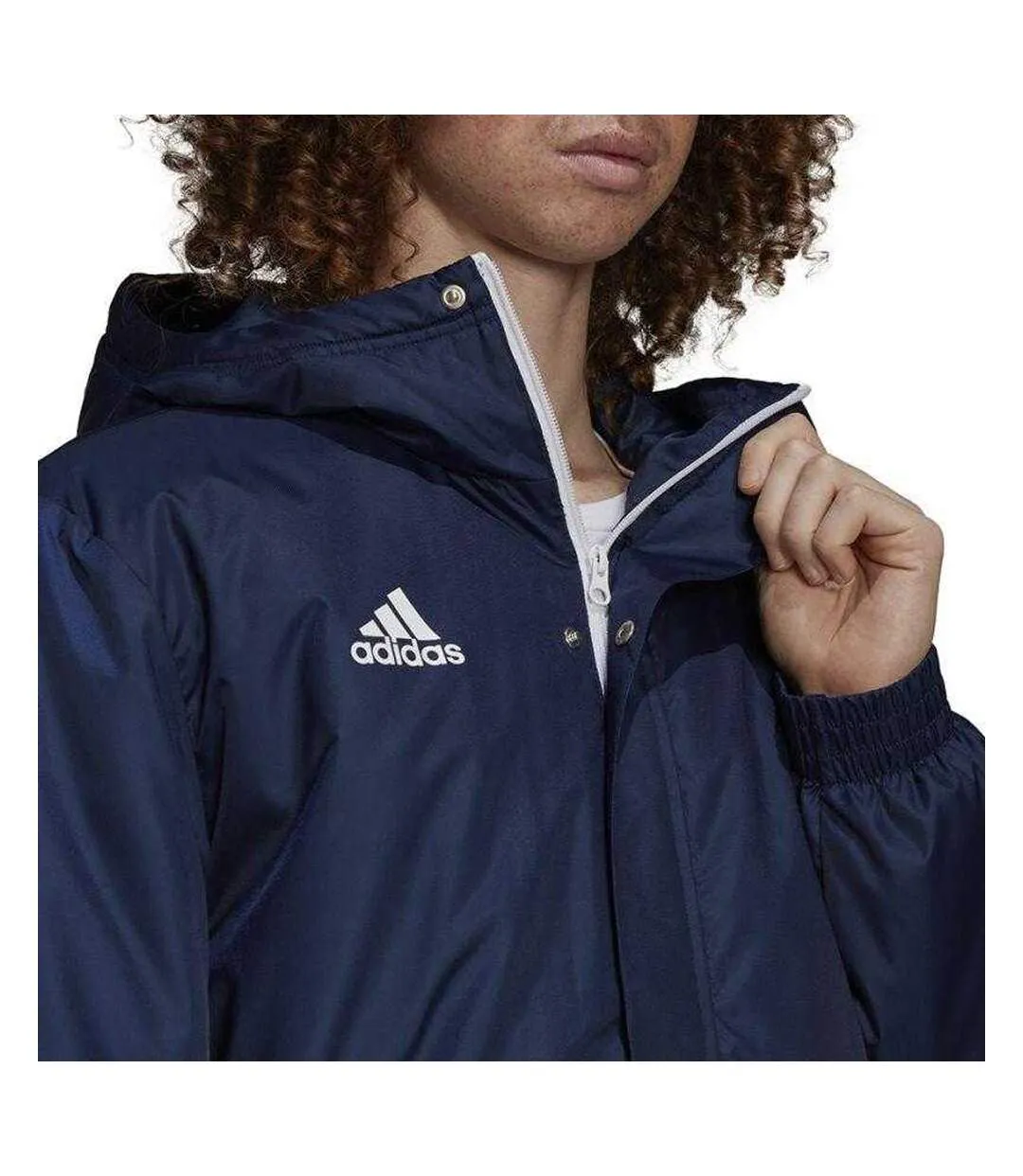 Mens Entrada 22 Stadium Jacket Navy Blue Adidas-4