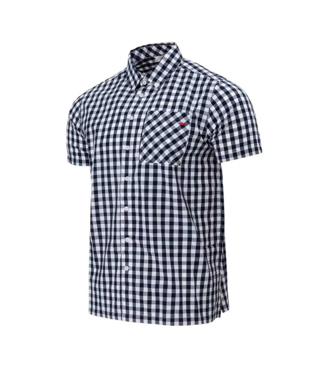 Chemise Manches Courtes Motif/style À Carreaux Homme Bleu Marine Blanc Lee Cooper-3