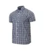 Chemise Manches Courtes Motif/style À Carreaux Homme Bleu Marine Blanc Lee Cooper-3